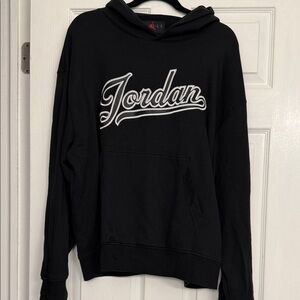 Jordan Flight MVP Black Men's Pullover with hood.